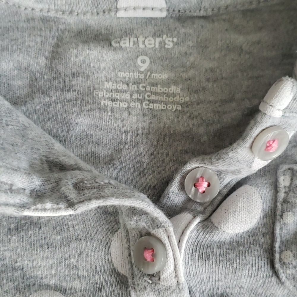 Carters 9 months lot of 3 onesies and pants - Picture 3 of 7
